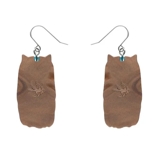 Shop Feather Dress Drop Earrings Earrings