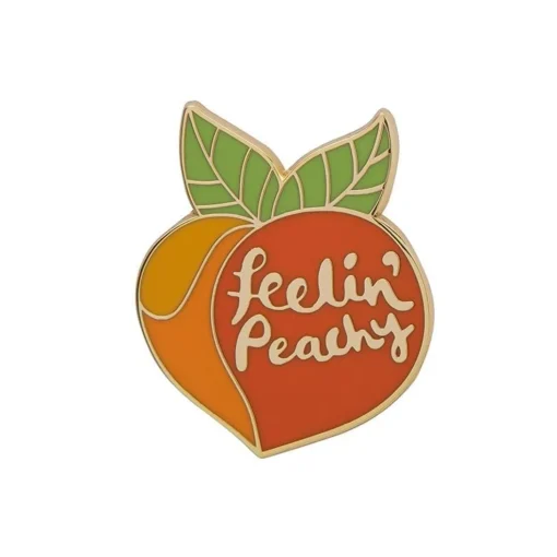 Best Sale Feelin' Peachy Enamel Pin Enamel Pins