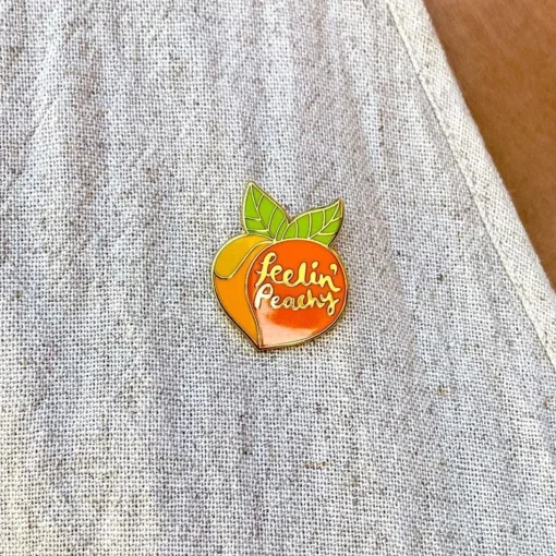 Best Sale Feelin' Peachy Enamel Pin Enamel Pins