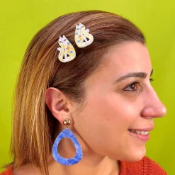 Best Feline Florescence Hair Clips Set - 2 Piece Hair Clips & Claws