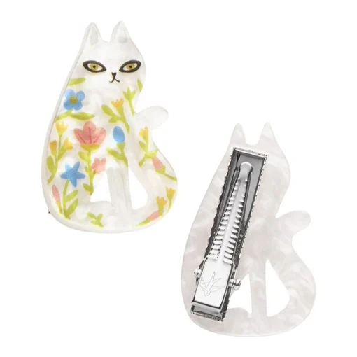 Best Feline Florescence Hair Clips Set - 2 Piece Hair Clips & Claws