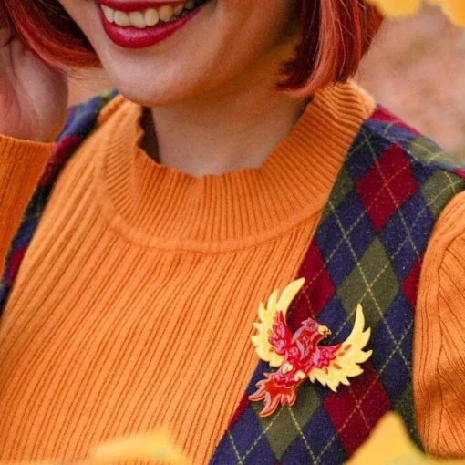 Cheap Fiery Fawkes Brooch Brooches