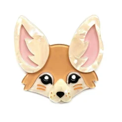 Hot Finnicky Fennec Fox Brooch Brooches