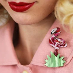 Shop Flamboyant Flamingo Funk Flamingo Brooch Brooches