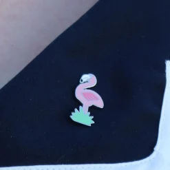 Fashion Flamboyant Flamingo Funk Enamel Pin Enamel Pins