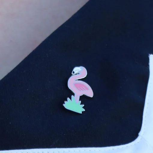 Fashion Flamboyant Flamingo Funk Enamel Pin Enamel Pins