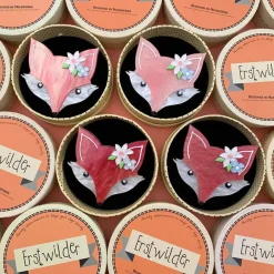 Cheap Flora Fox Face Brooch Brooches