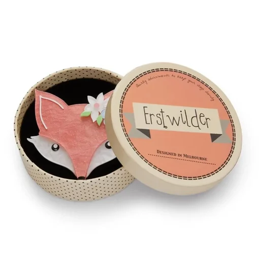 Cheap Flora Fox Face Brooch Brooches