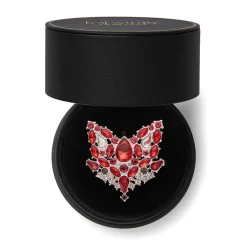 Online Flora Fox Face Stone Set Crystal Brooch Brooches