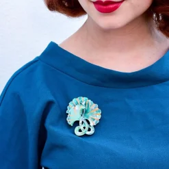 Hot Floret Fronds Brooch Brooches