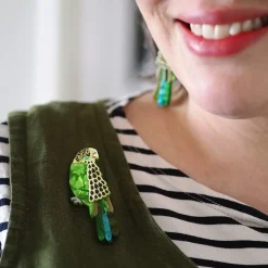 Discount Flossie The Budgie Brooch Brooches