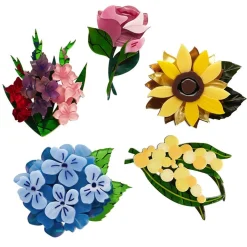 Shop Flower Minis Brooch Set - 5 Pack Brooches