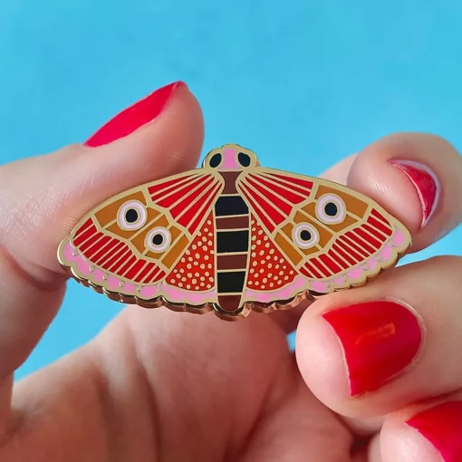 Fashion Fluttering Bogong Enamel Pin Enamel Pins