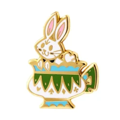 Sale Follow The White Rabbit Enamel Pin Enamel Pins