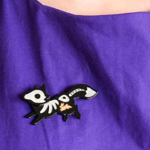 Cheap Frightful Fox Brooch Brooches