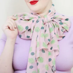 Store Fronds Of Fancy Monstera Large Neck Scarf Scarves