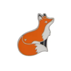 Best Furtive Fox Enamel Pin Enamel Pins