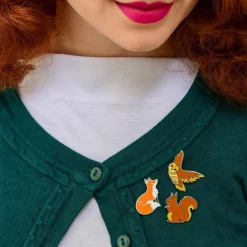 Best Furtive Fox Enamel Pin Enamel Pins