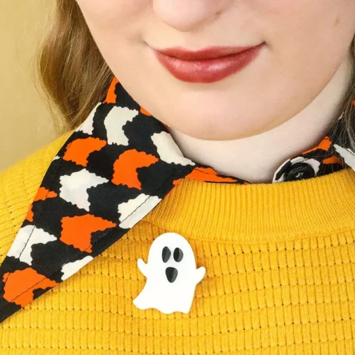 Discount Glitter Ghost Mini Brooch Brooches
