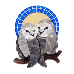 Cheap Good Omens Owls Brooch Brooches