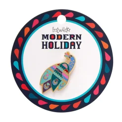 Best Good Tidings Peacock Enamel Pin Enamel Pins