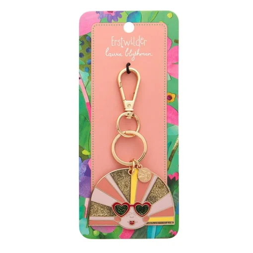 New Groovy U.V. Enamel Key Ring Enamel Key Rings
