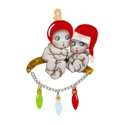 Flash Sale Gumnut Christmas Cuddles Brooch Brooches