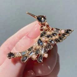 Outlet Halcyon Hummingbird Stone Set Crystal Brooch Brooches