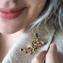 Outlet Halcyon Hummingbird Stone Set Crystal Brooch Brooches