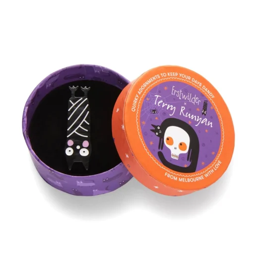Hot Halloween Hang-Up Bat Mini Brooch Brooches