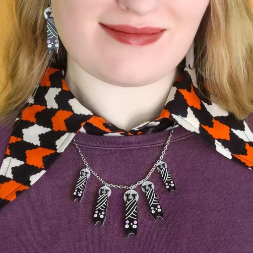Discount Halloween Hang-Up Bat Necklace Necklaces