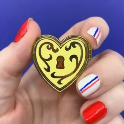 Discount Heart Of Cache Enamel Pin Enamel Pins