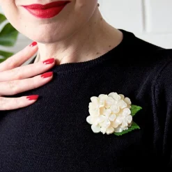 Outlet Heartfelt Hydrangea Brooch Brooches