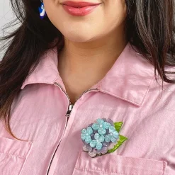 Best Sale Heartfelt Hydrangea Brooch Brooches