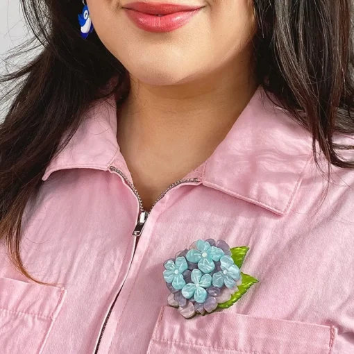 Best Sale Heartfelt Hydrangea Brooch Brooches