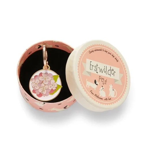 Hot Heartfelt Hydrangea Enamel Pet Charm Enamel Key Rings