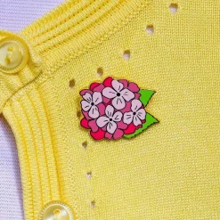 Cheap Heartfelt Hydrangea Enamel Pin Enamel Pins