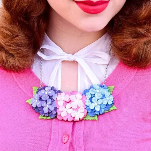 Sale Heartfelt Hydrangea Necklace Necklaces