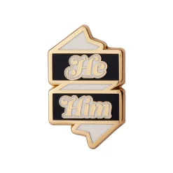 Shop He/Him Pronoun Enamel Pin Enamel Pins