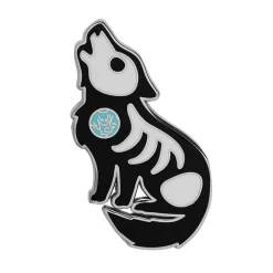 Best Hell Bound Howler Enamel Pin Enamel Pins