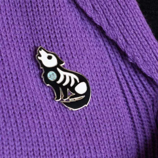 Best Hell Bound Howler Enamel Pin Enamel Pins