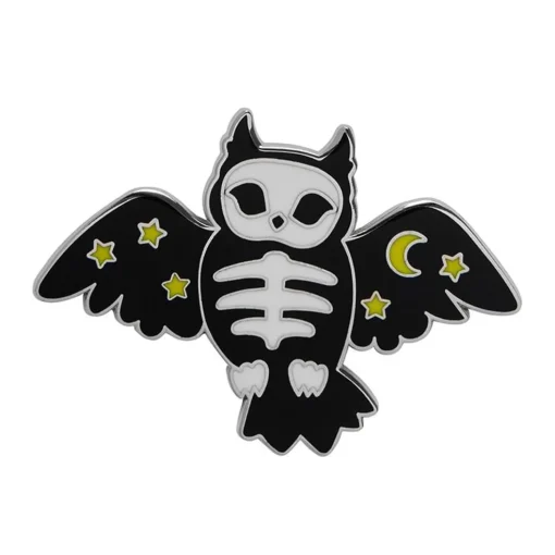 Cheap Hoot & Haunt Enamel Pin Enamel Pins