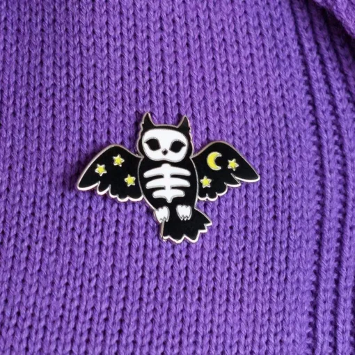 Cheap Hoot & Haunt Enamel Pin Enamel Pins