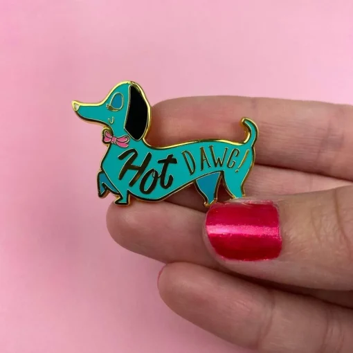 Discount Hot Dawg! Enamel Pin Enamel Pins