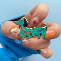 Discount Hot Dawg! Enamel Pin Enamel Pins