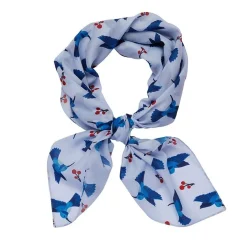 Cheap Hyacinth Hummingbird Head Scarf Scarves