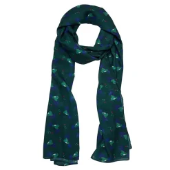 Fashion Hyacinth Hummingbird Large Neck Scarf Scarves