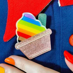 Cheap Ice Cream Acceptance Brooch Brooches