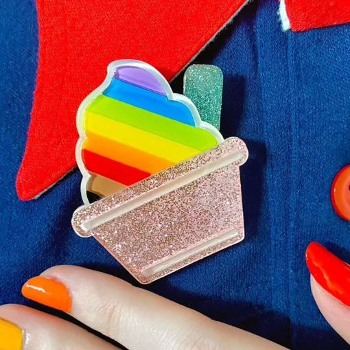Cheap Ice Cream Acceptance Brooch Brooches