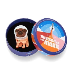 Store Interplanetary Pug Brooch Brooches